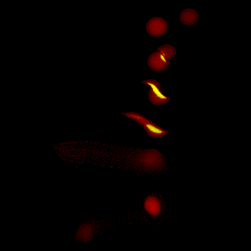 Smoothed Particle Hydrodynamics
 for astronomical model demonstration